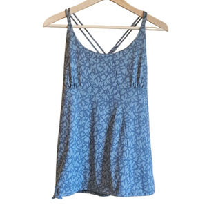 Patagonia Morning Glory Top Athletic Strappy Racerback Teal Women's Large